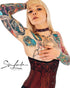 SiaLinda: Unterbrust Korsett Viona, rot schwarz, Premiumkollektion, sexy - SiaLinda.com